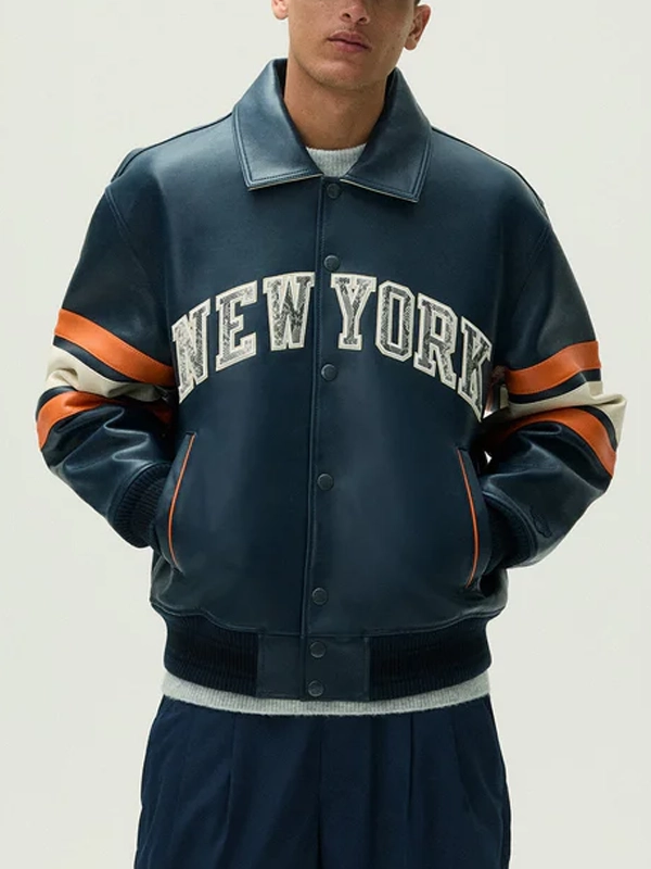 Kith & AVIREX for the New York Knicks Legend Leather Jacket