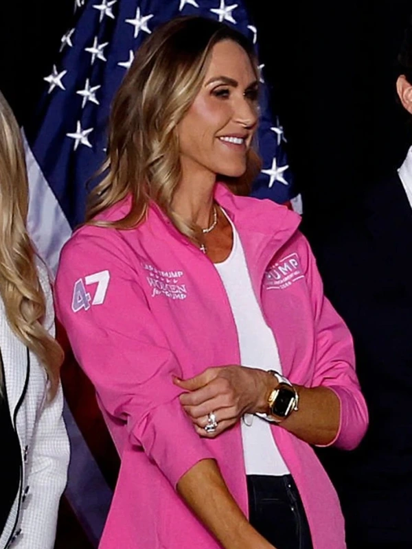 Lara Trump Pink Zipper Jacket