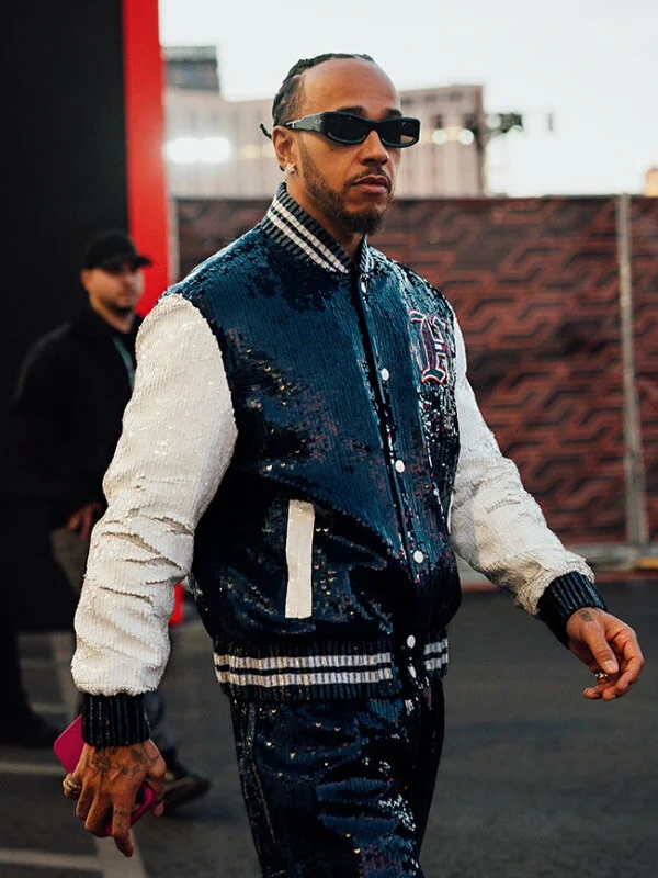 Tommy Hilfiger Lewis Hamilton Sequin Varsity Jacket