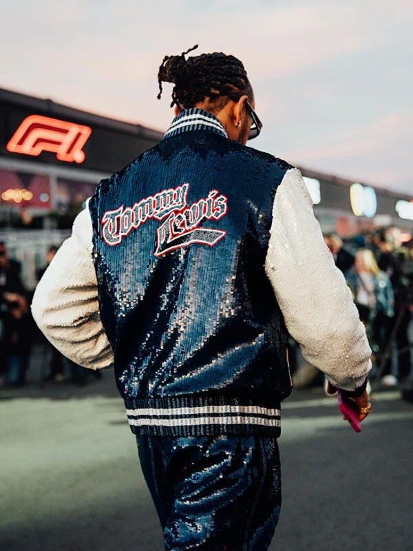 Lewis Hamilton Tommy Hilfiger Sequin Varsity Jacket