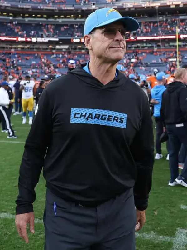 Los-Angeles-Chargers-Jim-Harbaugh-Coach-Hoodie-Black