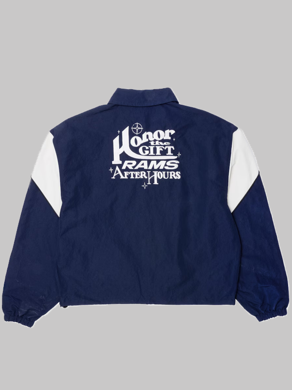 Los Angeles Rams x Honor The Gift Coaches Jacket Blue & White