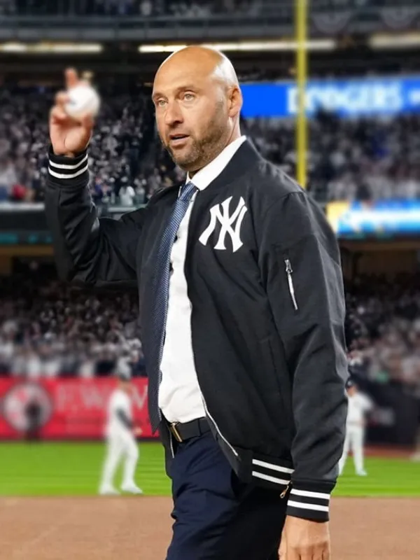 MLB-World-Series-Derek-Jeter-New-York-Yankees-Bomber-Jacket