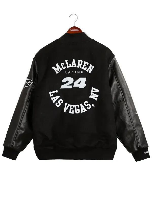 McLaren-Racing-24-Las-Vegas-Varsity-Jacket-Black