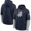 Men's Nike Navy Dallas Cowboys Sideline Club Pullover Hoodie