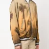 Michael Bublé The Voice S26 Palm Tree Print Bomber Jacket Gold