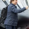 Mission Impossible The Final Reckoning Tom Cruise Blue Puffer Jacket