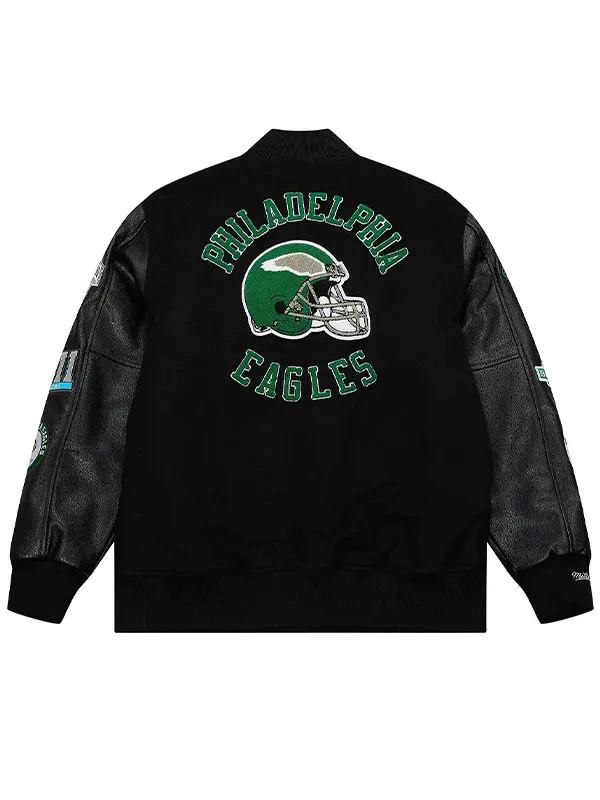 Mitchell-and-Ness-Philadelphia-Eagles-Varsity-Jacket-Black