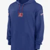 New York Giants Sideline Jersey Men's Nike Dri-FIT NFL Pullover Hoodie