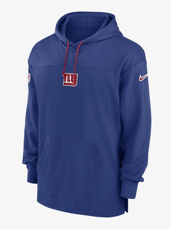 New York Giants Sideline Jersey Men's Nike Dri-FIT NFL Pullover Hoodie