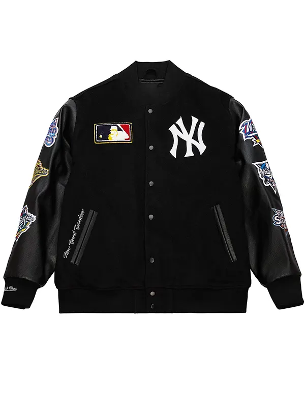 New-York-Yankees-Black-Varsity-Jacket