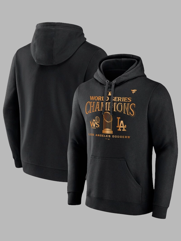 Nike LA Dodgers World Series Champions Locker Room Parade Hoodie Black