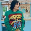 Noel Fielding GBBO S15 Green Printed Jumper