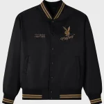 OVO Playboy Satin Varsity Jacket