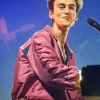 Oslo Concert Jacob Collier Pink Cropped Jacket