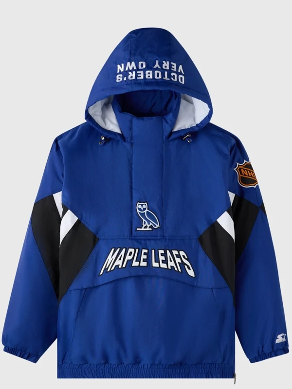 Ovo Toronto Maple Leafs Starter Jacket Blue