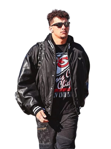 Patrick Mahomes Prada Bomber Jacket Black