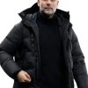 Pep Guardiola Black Puffer Coat