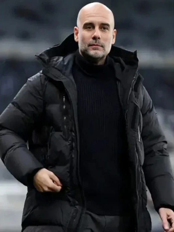 Pep Guardiola Puffer Coat Black