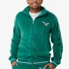 Philadelphia Eagles Green Velour Tracksuit