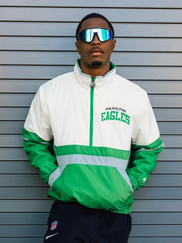 Philadelphia Eagles Starter Green and White Jacket