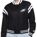 Philadelphia Eagles Starter Cropped Varsity Jacket