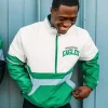 Philadelphia Eagles Starter Jacket Green and White