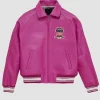 Pink Avirex Leather Jacket