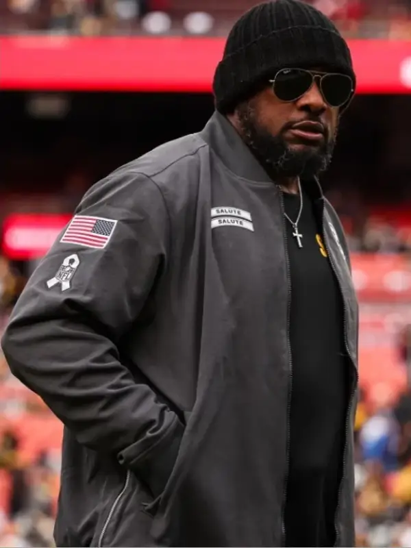 Pittsburgh Steelers Salute To Service Bomber Jacket 2024