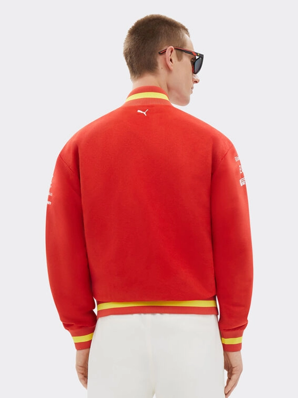 Puma Scuderia Ferrari Varsity Bomber Jacket Red