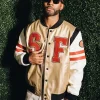 San Francisco 49ers Metallic Gold Bomber Jacket