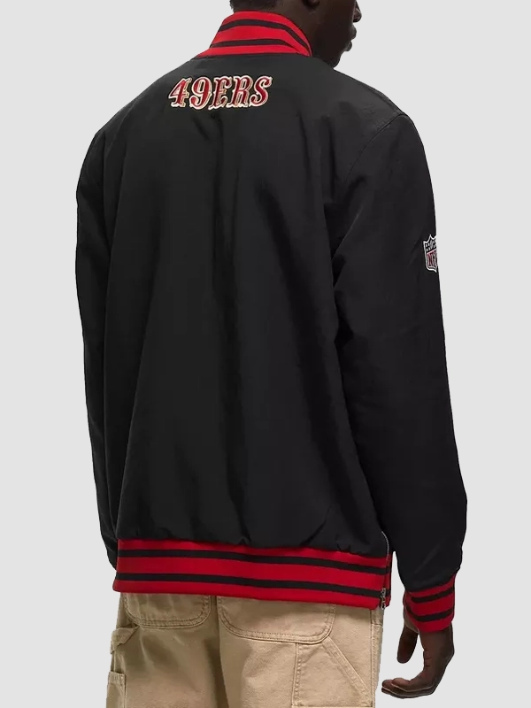 San Francisco 49ers Nike Black Bomber Jacket