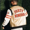 San Francisco Fouty Niners Metallic Gold Bomber Jacket