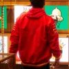 Scuderia Ferrari Red Varsity Bomber Jacket