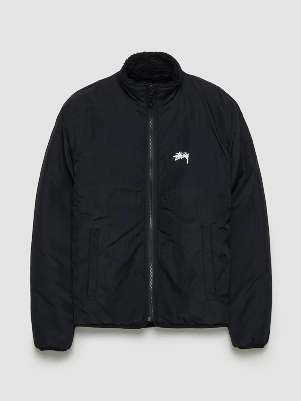 Stüssy Sherpa Black Reversible Jacket