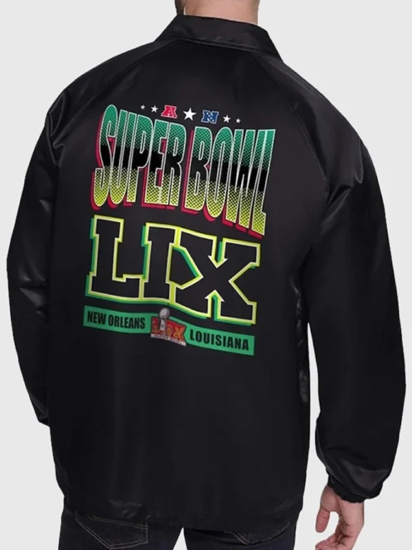 Super Bowl LIX Starter Coaches Jacket Black