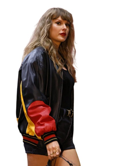 Taylor Swift Chiefs Leather Bomber Jacket