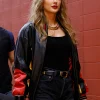 Taylor Swift Chiefs Vintage Leather Bomber Jacket