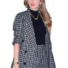 Taylor Swift Plaid Trench Coat