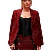 Taylor Swift Red Tweed Blazer