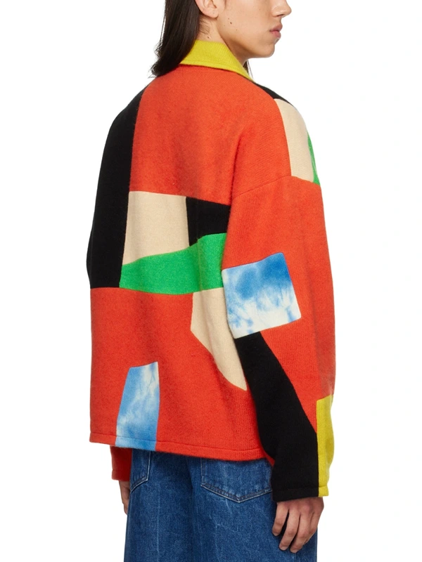 The Elder Statesman SSENSE XX Multicolor Patchwork Cashmere Jacket