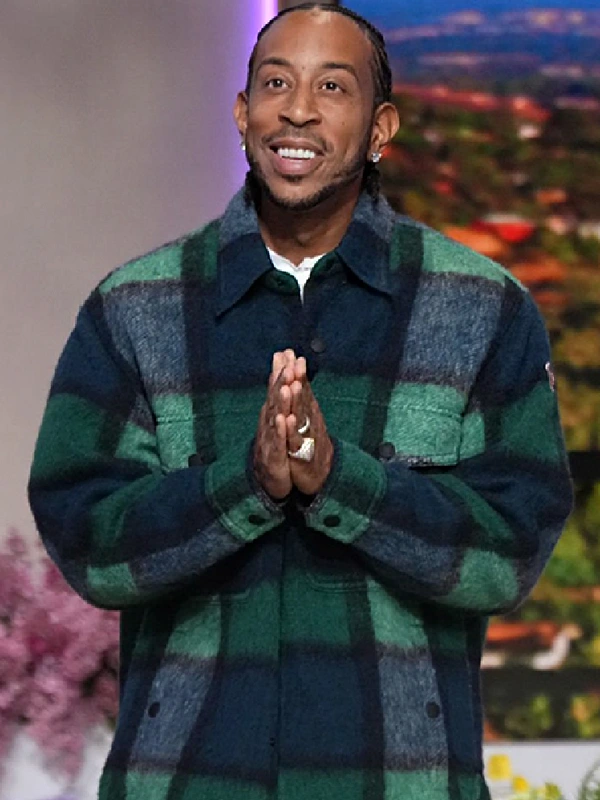 The Jennifer Hudson Show Ludacris Green Plaid Jacket