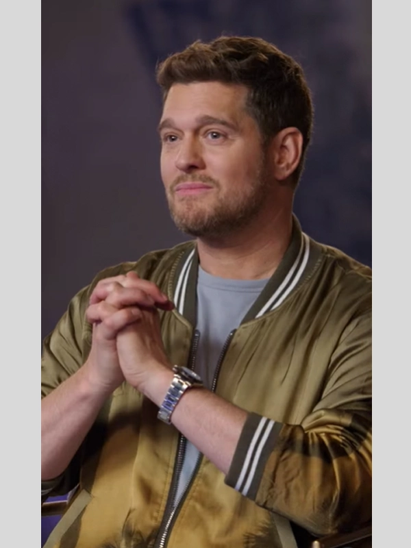 The Voice S26 Michael Bublé Gold Bomber Jacket