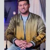 The Voice S26 Michael Bublé Palm Tree Bomber Jacket Gold