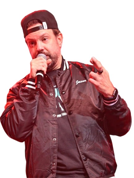 Thundergong Jason Sudeikis Black Varsity Jacket