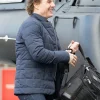 Tom Cruise Mission Impossible 8 Blue Puffer Jacket