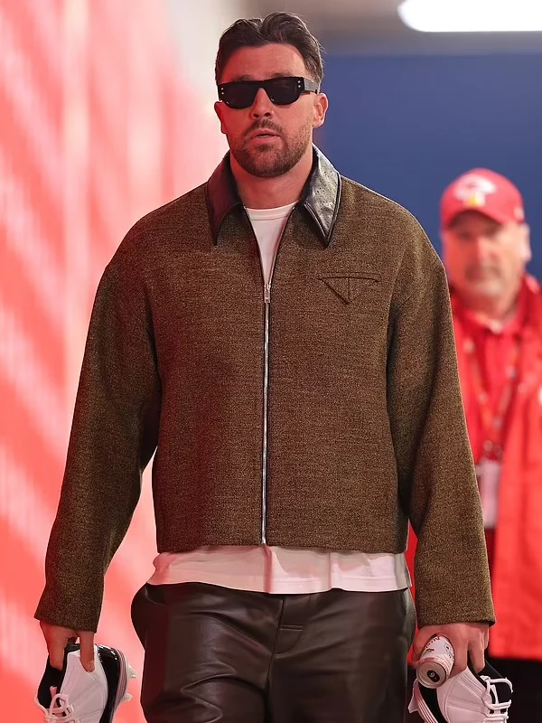 Travis Kelce Cotton Brown Jacket