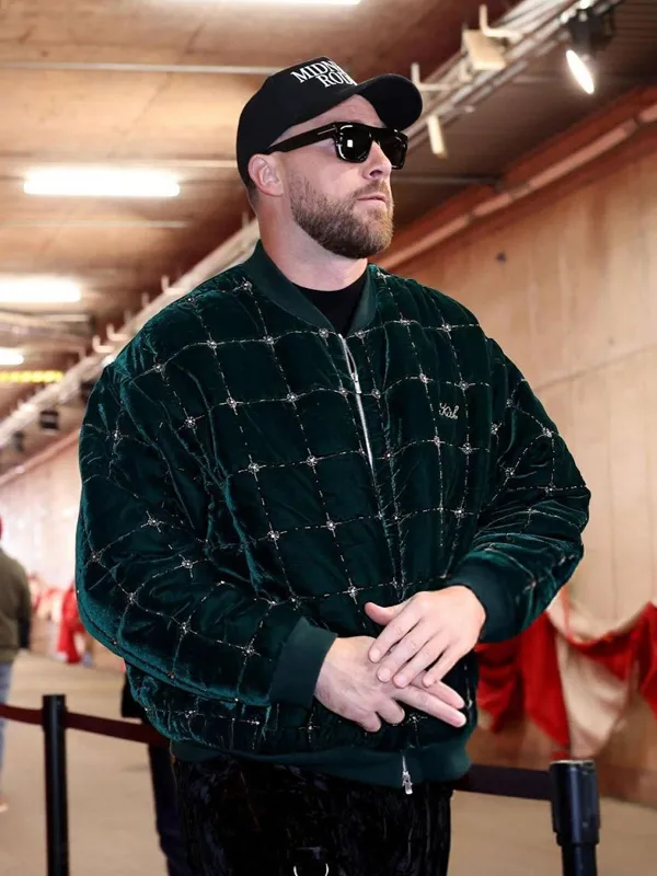 Travis Kelce Kith Green Bomber Jacket