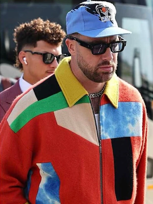 Travis Kelce Multicolor Cashmere Jacket