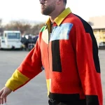 Travis Kelce Multicolor Patchwork Cashmere Jacket